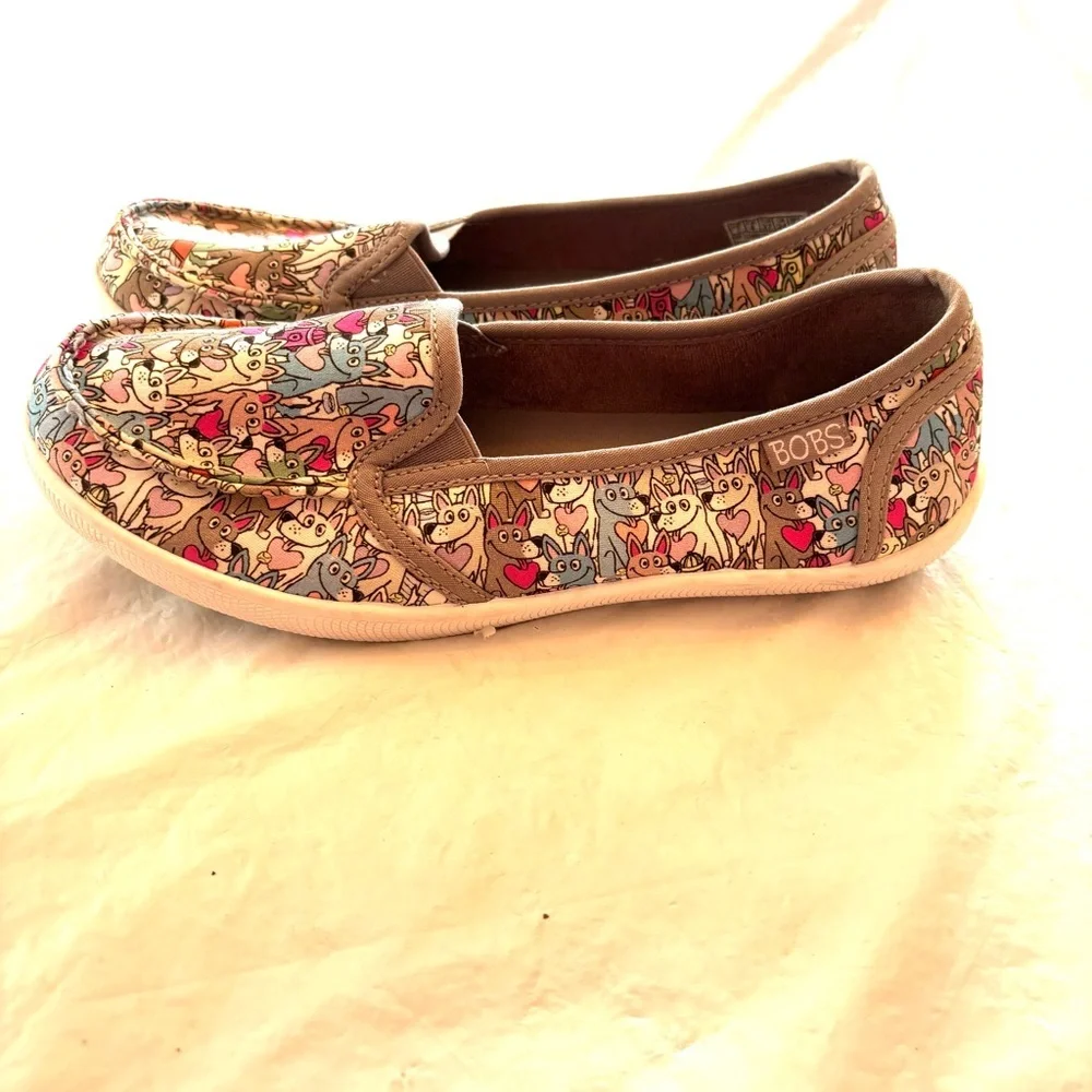 BOBS from Skechers Be Cute Pups Freshness Slip on sneakers gray SZ 7 NWOT